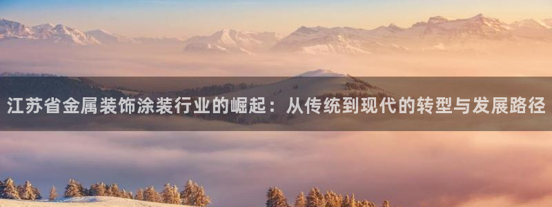 美高梅集团创始人：江苏省金属装饰涂装行业